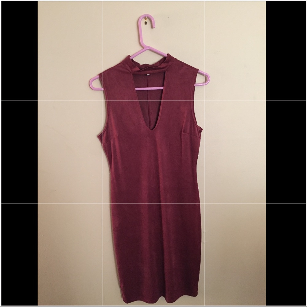 Charlotte Russe plunged neckline dress